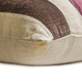 Swathe Berry - Maroon Velvet & Linen Lumbar Pillow Cover