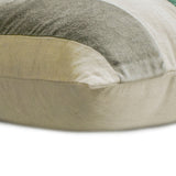 Swathe Emerald - Green Velvet & Linen Lumbar Pillow Cover