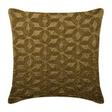 Gold Trinity Zardozi Decorative Euro Sham