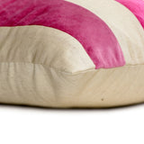 Velvet Band Pink - Pink Velvet Decorative Euro Sham