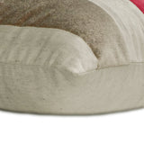 Velvet Band Red - Red Velvet & Linen Throw Pillow Cover