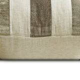 Velvet Band Taupe - Brown Velvet Throw Pillow Cover