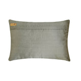 Sky Blue Love - Sky Blue Silk Decorative Lumbar Pillow Cover