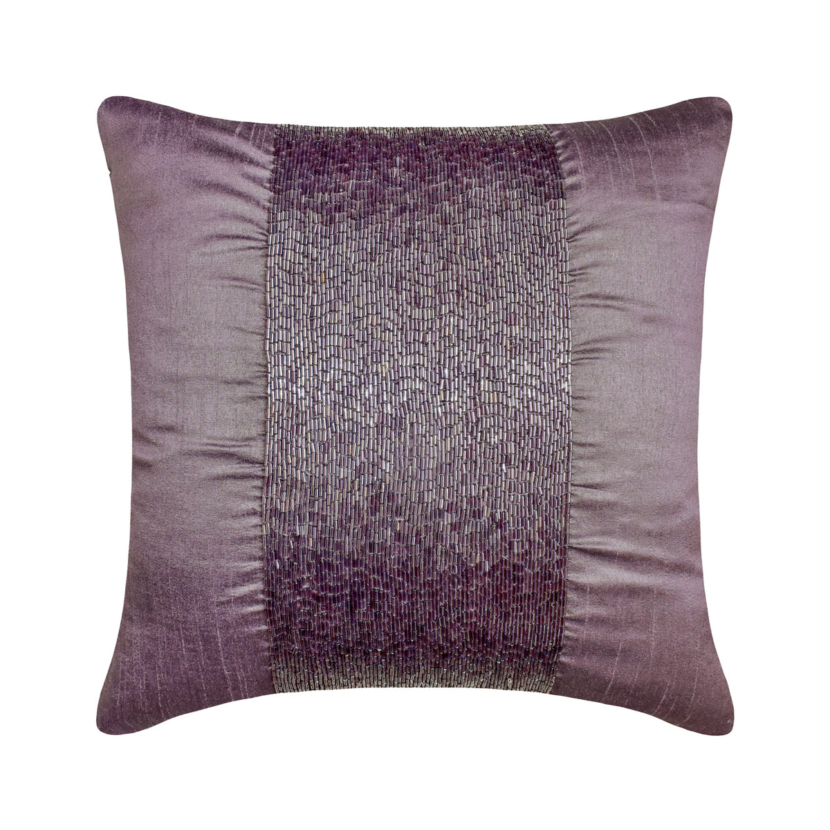 Violet Center - Purple Art Silk Decorative Euro Sham
