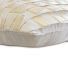White Harmony - Faux Suede White Decorative Lumbar Pillow Cover