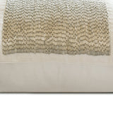 White Sparkle - White Art Silk Decorative Euro Sham