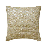Adornment - Natural Beige Cotton Linen Throw Pillow Cover