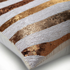 Alchemy - White Art Silk Decorative Euro Sham