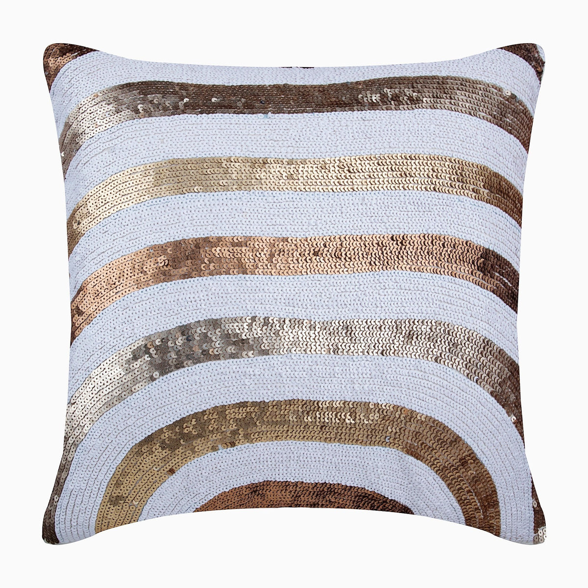 Alchemy - White Art Silk Decorative Euro Sham