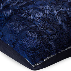 All Thats Navy - Navy Blue Art Silk Decorative Euro Sham