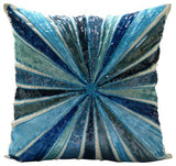 Red Bullseye - Red Art Silk Decorative Euro Sham