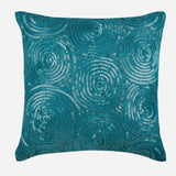 Copper Swirls - Copper Orange Art Silk Throw Pillow Cover