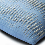 Arctica - Light Blue Cotton Linen Decorative Euro Sham