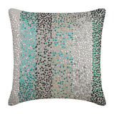 Frozen Sparkles - Blue Art Silk Throw Pillow Cover