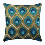 Art Deco Peacock Pillow Cover