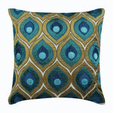 Peacock Feather Throw Pillow Covers