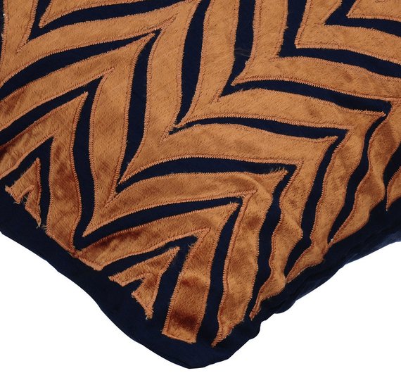 We Danced Chevron - Ivory Velvet Throw Pillow Cover