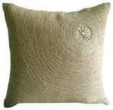Jute Fetish - Brown Art Silk Throw Pillow Cover