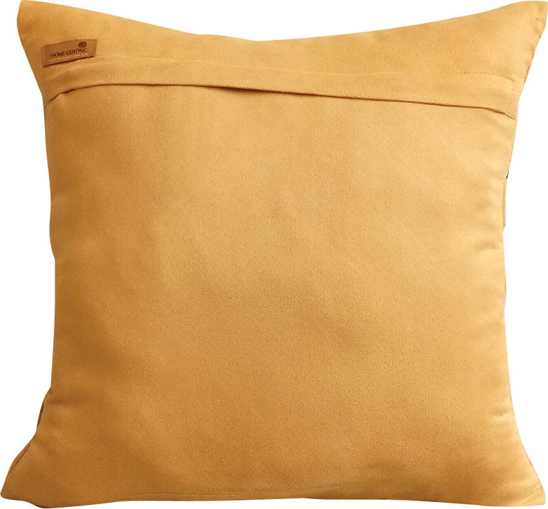 Beige Crystalline - Beige Faux Suede Throw Pillow Cover