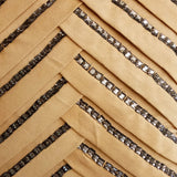 Beige Crystalline - Beige Faux Suede Throw Pillow Cover