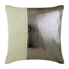 Better Half Copper - Copper Faux Leather Decorative Euro Sham