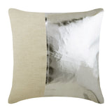 Better Half Gold - Metallic Gold Faux Leather Throw Pillow Cover