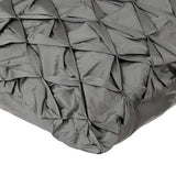 Between Spaces - Gray Taffeta Throw Pillow Cover