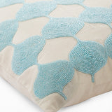 Aladdin - Navy Blue Art Silk Throw Pillow Cover