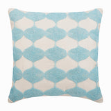 Aladdin - Navy Blue Art Silk Throw Pillow Cover