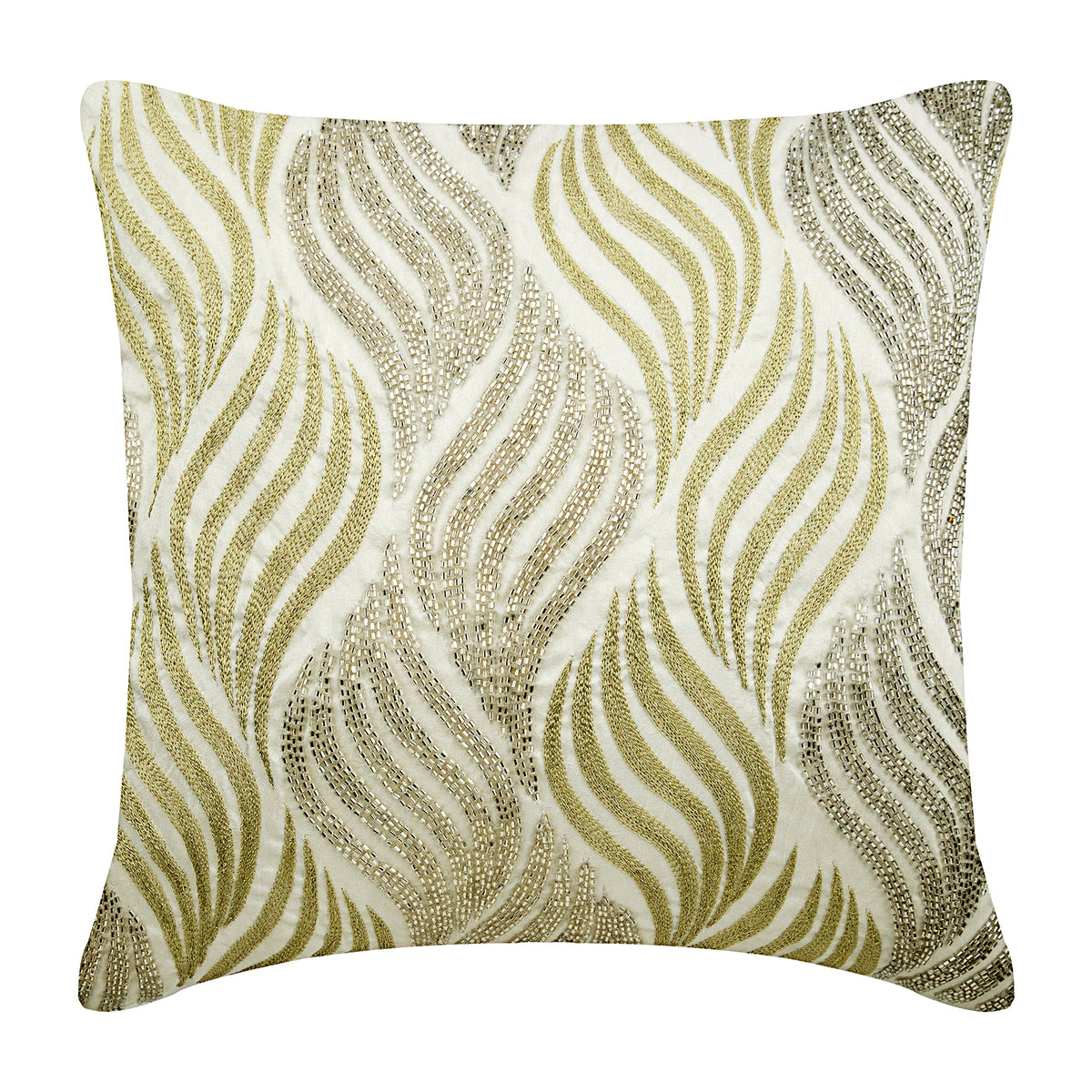 Bijoux - White Cotton Linen Decorative Euro Sham