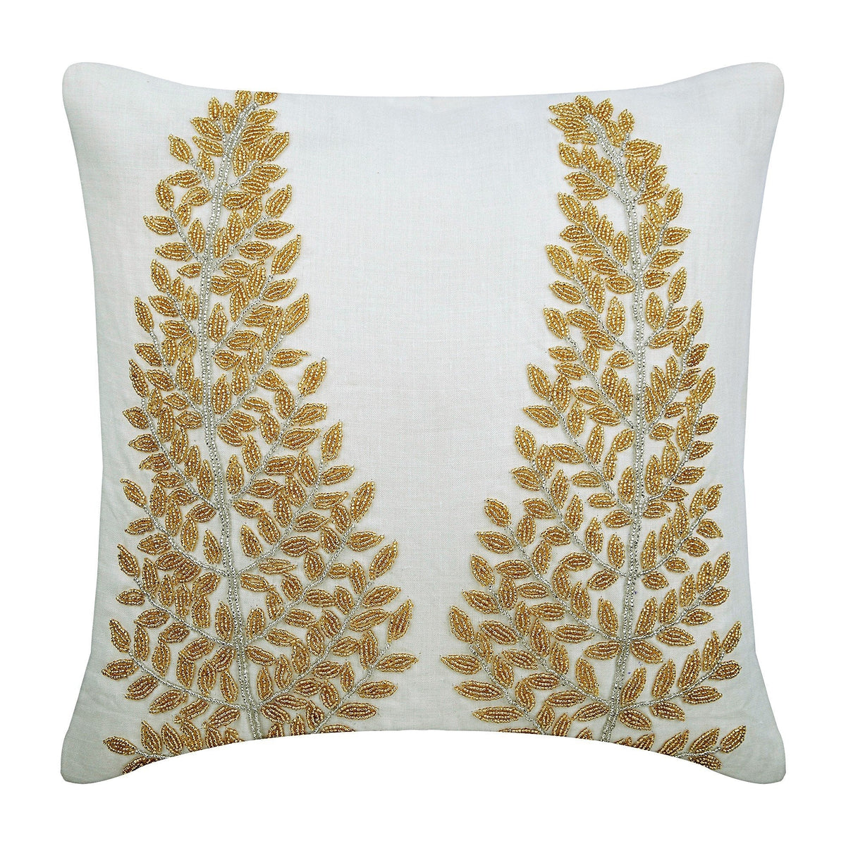Binary Tree Home - Ivory Cotton Linen Decorative Euro Sham
