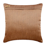Birdy Paradise - Brown Art Silk Throw Pillow Cover