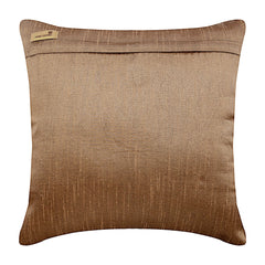 Birdy Paradise - Brown Art Silk Decorative Euro Sham