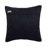 Black Leather Weave - Black Faux Leather Throw Cushion Cover