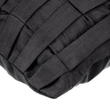 Black Love Tune - Black Suede Throw Pillow Cover