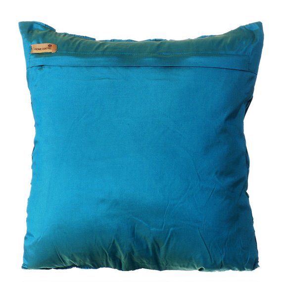 Blue Compatible - Blue Taffeta Throw Pillow Cover