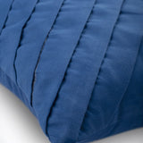 Blue No Limits No Lines - Blue Faux Suede Decorative Euro Sham