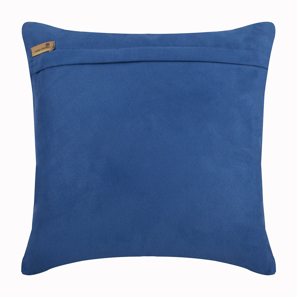 Blue No Limits No Lines - Blue Faux Suede Decorative Euro Sham