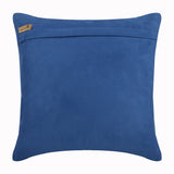 Blue No Limits No Lines - Blue Faux Suede Decorative Euro Sham