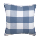 Peach Pink Plaid - Peach Buffalo Checks Throw Pillow Cover