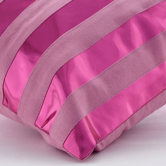 Born 2 Party - Hot Pink Faux Leather Decorative Euro Sham