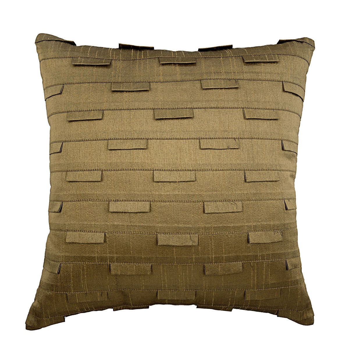 Brown Ocean - Brown Art Silk Decorative Euro Sham