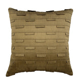 Taupe Green Ocean - Taupe Green Art Silk Decorative Euro Sham