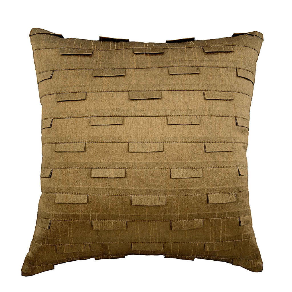 Yellow Ocean - Yellow Art Silk Throw Pillow Cover