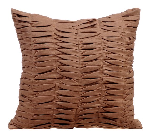 Brown Wind Folds Pillow Cover