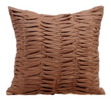 Brown Wind Folds Pillow Cover
