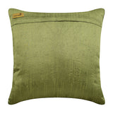Butterfly Envy - Green Art Silk Decorative Euro Sham