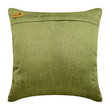 Butterfly Envy - Green Art Silk Throw Cushion Cover