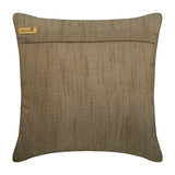 Champagne Brown Waves - Light Brown Art Silk Throw Pillow Cover