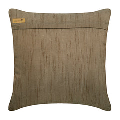 Champagne Brown Waves - Light Brown Art Silk Throw Pillow Cover
